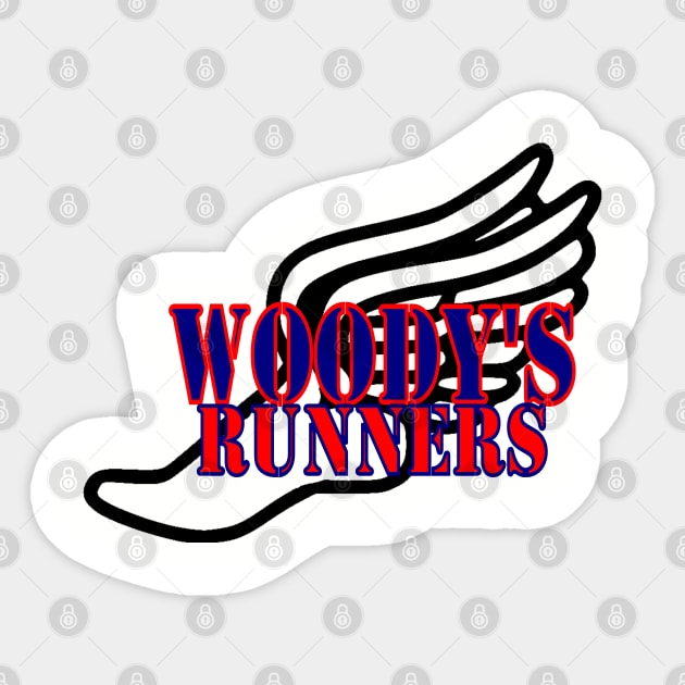 Woody's Runners Sticker by Woodys Designs